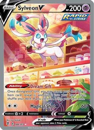 SWSH07 Evolving Skies 184/203 Sylveon V (Alternate Full Art) - Holofoil - Ultra Rare