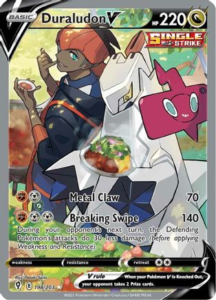 SWSH07 Evolving Skies 198/203 Duraludon V (Alternate Full Art) - Holofoil - Ultra Rare