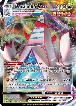 SWSH07 Evolving Skies 123/203 Duraludon VMAX - Holofoil - Ultra Rare