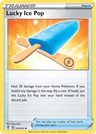 SWSH07 Evolving Skies 150/203 Lucky Ice Pop - Reverse Holofoil - Uncommon