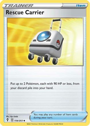 SWSH07 Evolving Skies 154/203 Rescue Carrier - Reverse Holofoil - Uncommon
