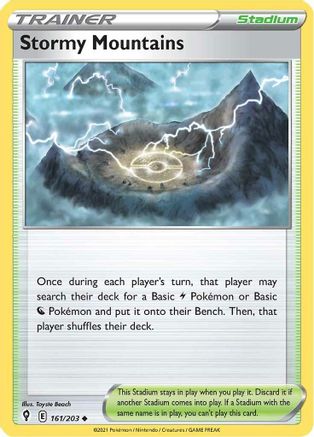 SWSH07 Evolving Skies 161/203 Stormy Mountains - Uncommon