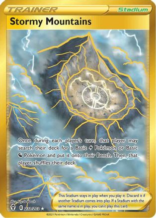 SWSH07 Evolving Skies 232/203 Stormy Mountains (Secret) - Holofoil - Secret Rare