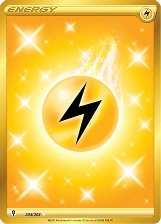 SWSH07 Evolving Skies 235/203 Lightning Energy (Secret) - Holofoil - Secret Rare