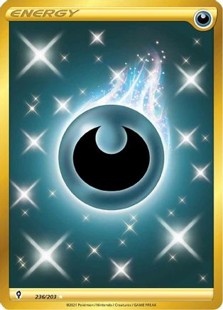 SWSH07 Evolving Skies 236/203 Darkness Energy (Secret) - Holofoil - Secret Rare