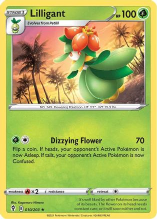 SWSH07 Evolving Skies 010/203 Lilligant - Rare