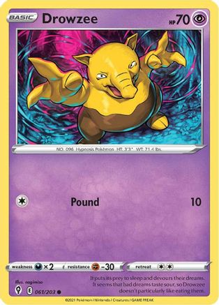 SWSH07 Evolving Skies 061/203 Drowzee - Common