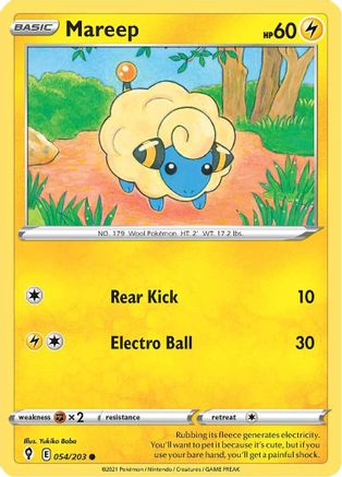 SWSH07 Evolving Skies 054/203 Mareep - Common