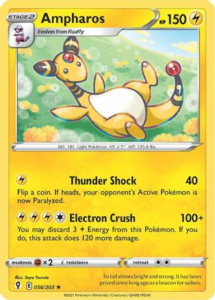 SWSH07 Evolving Skies 056/203 Ampharos - Rare