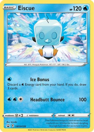 SWSH Sword & Shield Promo Cards SWSH128 Eiscue - Holofoil - Promo