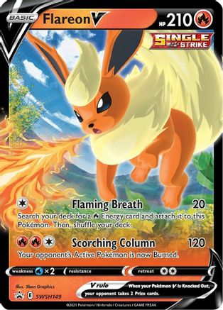 SWSH Sword & Shield Promo Cards SWSH149 Flareon V - Holofoil - Promo
