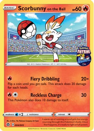 Miscellaneous Cards & Products 004/005 Scorbunny on the Ball - Promo