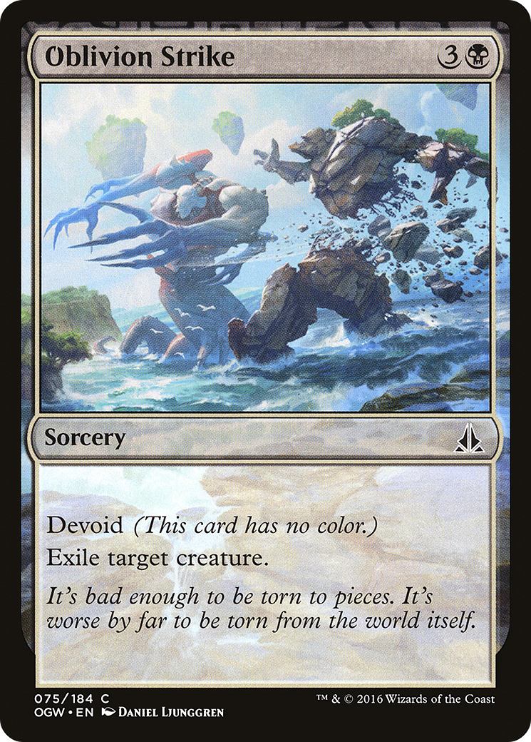 Oath of the Gatewatch - (OGW-075) - Oblivion Strike: (devoid) Foil