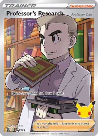 Celebrations 024/025 Professor's Research (Full Art) - Holofoil - Ultra Rare