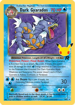 Celebrations Classic Collection 008/82 Dark Gyarados - Holofoil - Classic Collection