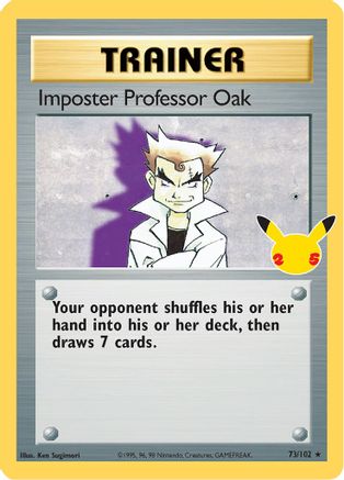 Celebrations Classic Collection 073/102 Imposter Professor Oak - Holofoil - Classic Collection