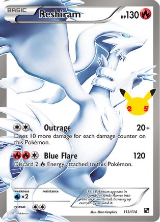Celebrations Classic Collection 113/114 Reshiram - Holofoil - Classic Collection