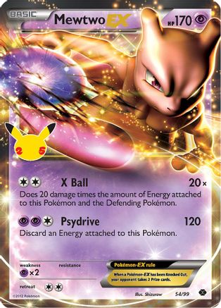 Celebrations Classic Collection 054/99 Mewtwo EX - Holofoil - Classic Collection