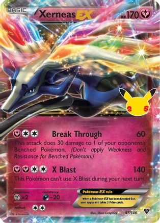 Celebrations Classic Collection 097/146 Xerneas EX - Holofoil - Classic Collection