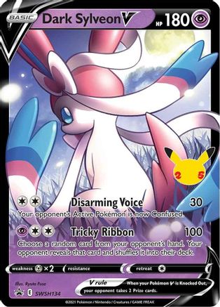 SWSH Sword & Shield Promo Cards SWSH134 Dark Sylveon V - Holofoil - Promo