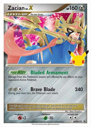 SWSH Sword & Shield Promo Cards SWSH135 Zacian LV. X - Holofoil - Promo