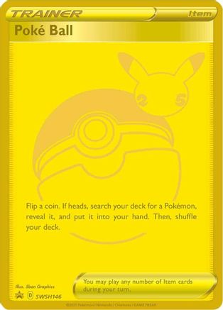 SWSH Sword & Shield Promo Cards SWSH146 Poke Ball - Holofoil - Promo