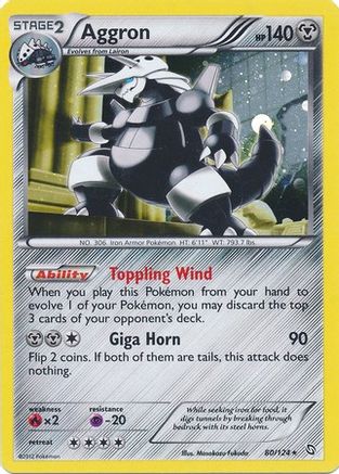 Blister Exclusives /124 Aggron - 80/124 (Cosmos Holo) - Holofoil - Promo
