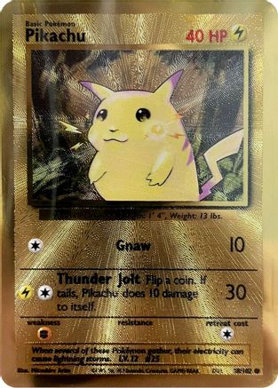 Miscellaneous Cards & Products 058/102 Pikachu METAL - Holofoil - Promo