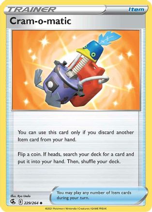SWSH08 Fusion Strike 229/264 Cram-o-matic - Reverse Holofoil - Uncommon