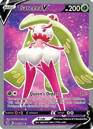 SWSH08 Fusion Strike 246/264 Tsareena V (Full Art) - Holofoil - Ultra Rare