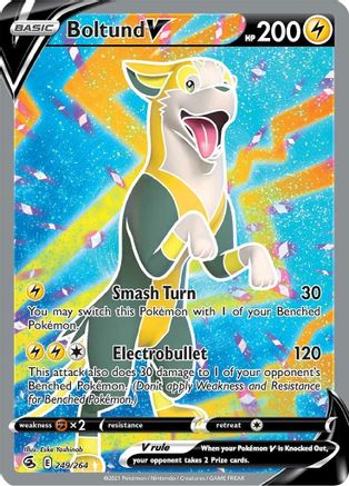 SWSH08 Fusion Strike 249/264 Boltund V (Full Art) - Holofoil - Ultra Rare