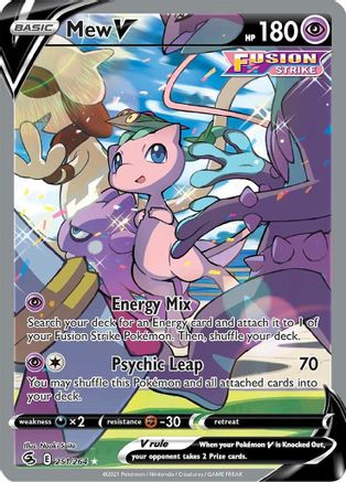 SWSH08 Fusion Strike 251/264 Mew V (Alternate Full Art) - Holofoil - Ultra Rare