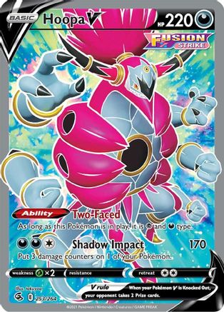 SWSH08 Fusion Strike 253/264 Hoopa V (Full Art) - Holofoil - Ultra Rare