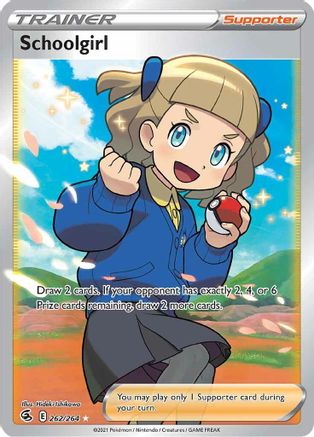 SWSH08 Fusion Strike 262/264 Schoolgirl (Full Art) - Holofoil - Ultra Rare