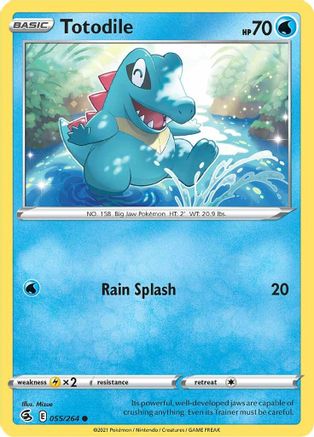 SWSH08 Fusion Strike 055/264 Totodile - Common