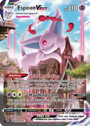 SWSH08 Fusion Strike 270/264 Espeon VMAX (Alternate Art Secret) - Holofoil - Secret Rare