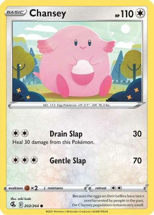 SWSH08 Fusion Strike 202/264 Chansey - Common