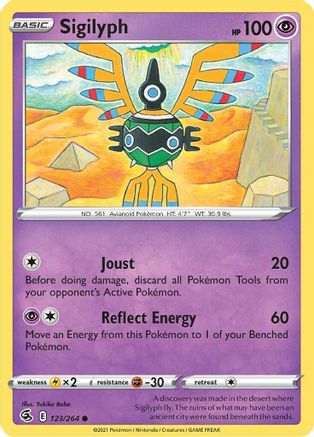 SWSH08 Fusion Strike 123/264 Sigilyph - Common