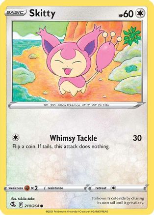 SWSH08 Fusion Strike 210/264 Skitty - Common