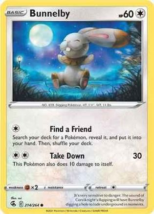 SWSH08 Fusion Strike 214/264 Bunnelby - Common