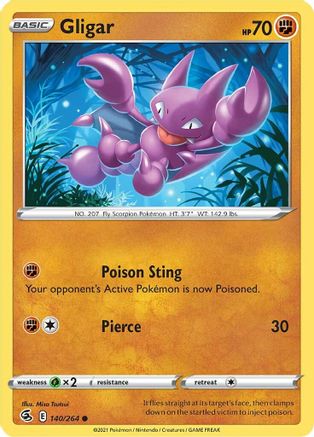 SWSH08 Fusion Strike 140/264 Gligar - Common