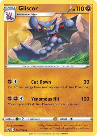 SWSH08 Fusion Strike 141/264 Gliscor - Uncommon