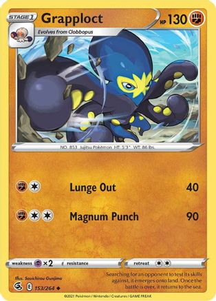 SWSH08 Fusion Strike 153/264 Grapploct - Uncommon