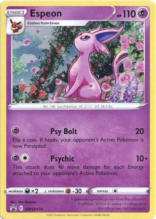 SWSH Sword & Shield Promo Cards SWSH174 Espeon - Holofoil - Promo
