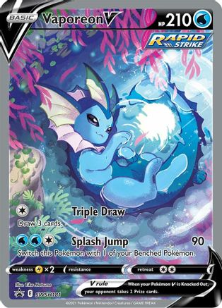 SWSH Sword & Shield Promo Cards SWSH181 Vaporeon V - Holofoil - Promo