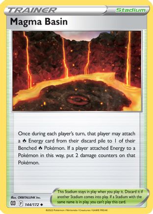 SWSH09 Brilliant Stars 144/172 Magma Basin - Uncommon