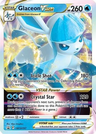 SWSH Sword & Shield Promo Cards SWSH197 Glaceon VSTAR - Holofoil - Promo