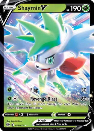 SWSH09 Brilliant Stars 013/172 Shaymin V - Holofoil - Ultra Rare