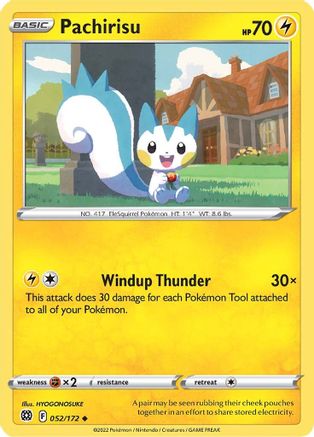 SWSH09 Brilliant Stars 052/172 Pachirisu - Uncommon