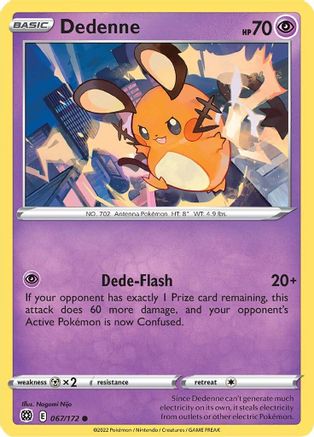 SWSH09 Brilliant Stars 067/172 Dedenne - Common